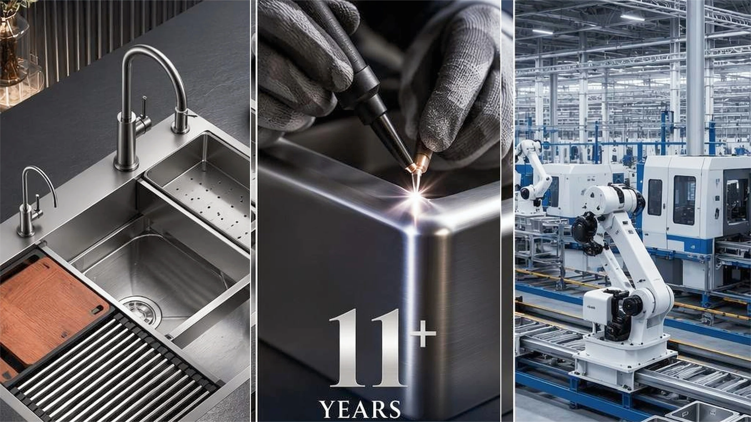 Sink design, precision welding and manufacturing equipment — Roosa Sink factory tour