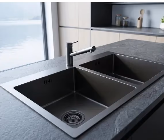 Topmount Double Bowl Sink RST7952D