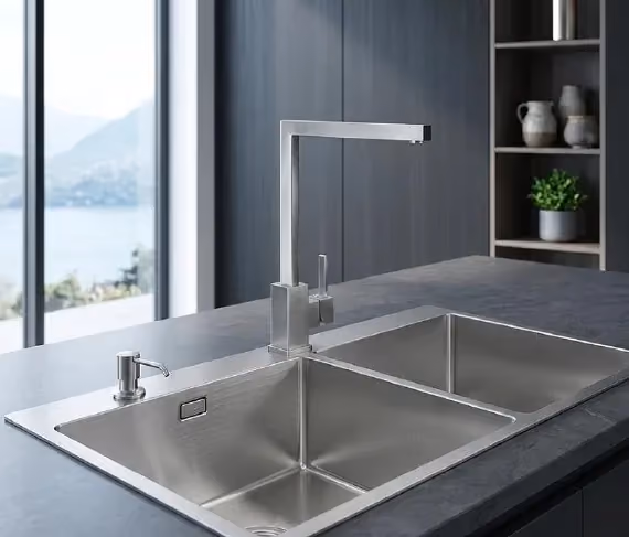 Topmount Double Bowl Sink RST3322D