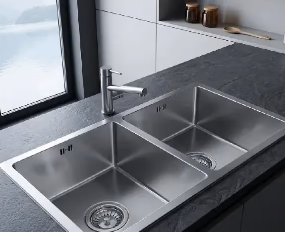 Undermount Double Bowl Sink RS7845D